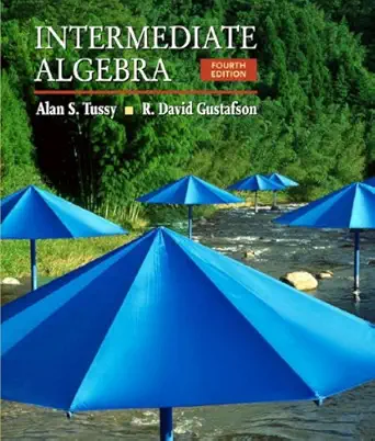 student workbook for intermediate algebra 4th 4th edition alan s tussy ,r david gustafson 0495554596,