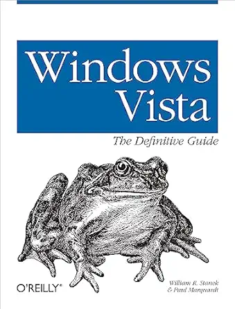 windows vista the definitive guide 1st edition william stanek 0596528000, 978-0596528003