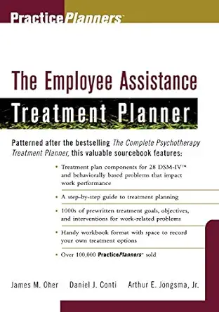 the employee assistance treatment planner 1st edition arthur e jongsma jr ,james m oher 047124709x,