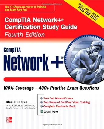 comptia network+ certification study guide fourth edition 4th edition glen clarke 0071615385, 978-0071615389