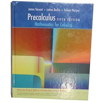 precalculus mathematics for calculus enhanced review textbook only 1st edition j k b001fapnla