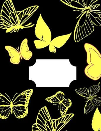 composition notebook for kids yellow butterfly composition notebook for primary school students and