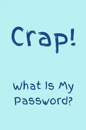 crap what is my password website login and password log 1st edition moss and boss b0cm9pnc6y