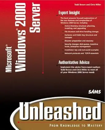 microsoft windows 2000 server unleashed 3rd edition rob scrimger ,chris miller ,bryan porter ,todd brown