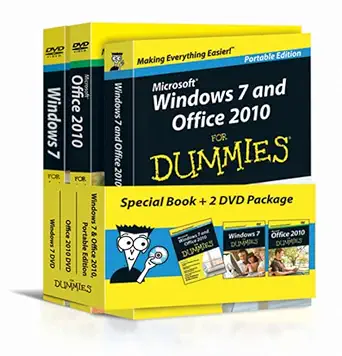windows 7 and office 2010 for dummies book + dvd bundle 1st edition andy rathbone ,wallace wang 0470921714,
