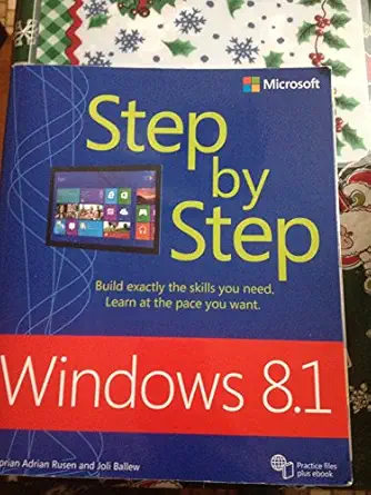 windows 8 1 step by step 1st edition ciprian adrian rusen ,joli ballew 0735681309, 978-0735681309