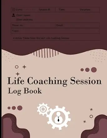 life coaching session log book life coaching session appointment planner coach assessment sessions and