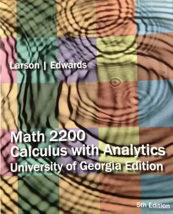 custom uga math 2200 5th edition larson ,edward 1133228739, 978-1133228738