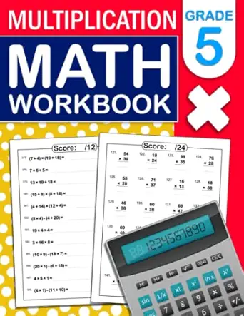 multiplication math workbook for grade 5 math practice workbook for 5th grade with more than 700 exercises in