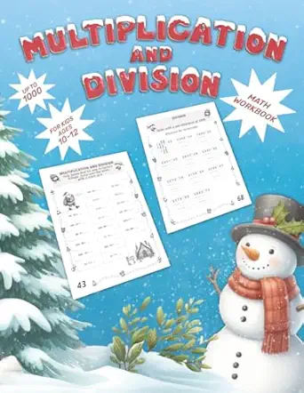 multiplication and division up to 1000 for kids ages 10 12 math workbook multiply and divide workbook grade 5