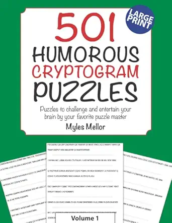501 humorous cryptogram puzzles puzzles to challenge and entertain your brain by your favorite puzzle master