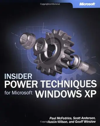insider power techniques for microsoft windows xp 1st edition paul mcfedries ,geoff winslow ,scott andersen