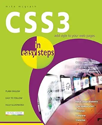 css3 in easy steps 1st edition mike mcgrath 1840785411, 978-1840785418