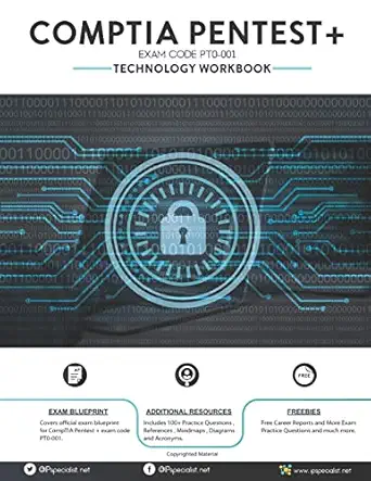 comptia pentest+ technology workbook 1st edition ip specialist 1692723537, 978-1692723538