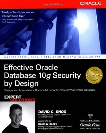 effective oracle database 10g security 1st edition david c knox b008ubdv1q