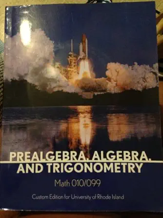 prealgebra algebra and trigonometry 1st edition 0558380743, 978-0558380748