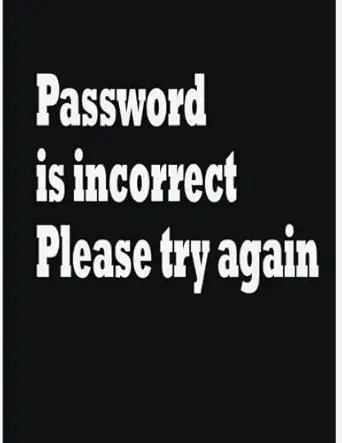password is incorrect please try again 1st edition chatthawee charadchaiyanun 979-8783001529