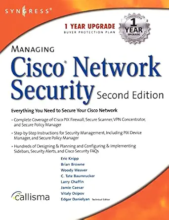 managing cisco network security 2nd edition syngress 1931836566, 978-1931836562