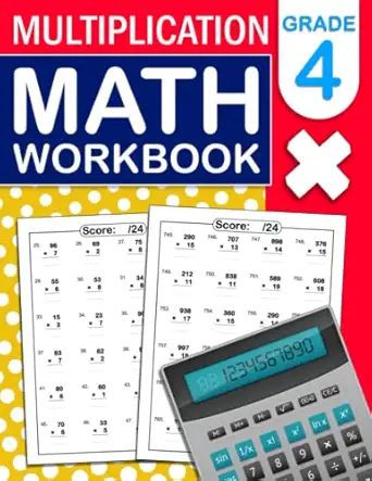 multiplication math workbook for grade 4 math practice workbook for 4th grade with more than 1000 exercises