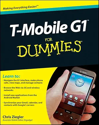 t mobile g1 for dummies 1st edition chris ziegler 0470393408, 978-0470393406