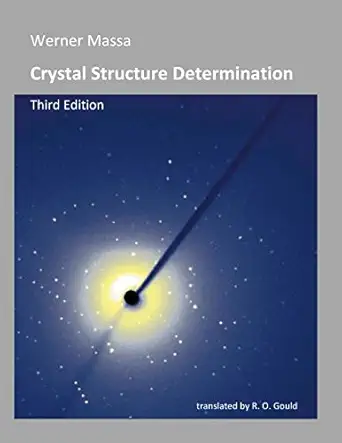 crystal structure determination 1st edition werner massa 3741241245, 978-3741241246
