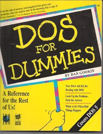 dos for dummies 1st edition dan gookin ,illustrated 1878058258, 978-1878058256