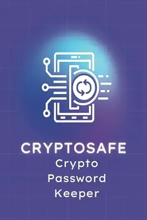 cryptosafe crypto password keeper online privacy 6x9 inches with 85 pages secure password management