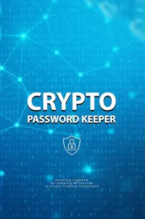 crypto password keeper and wallet seed phrase book keep bitcoin and digital currency passwords and recovery
