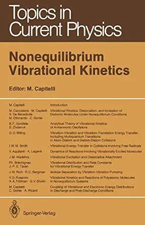 nonequilibrium vibrational kinetics 1st edition mario capitelli 3642486177, 978-3642486173