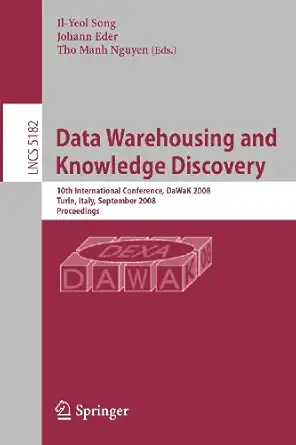 data warehousing and knowledge discovery 10th international conference dawak 2008 turin italy september 1 5