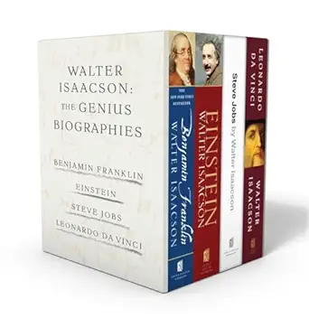 walter isaacson the genius biographies benjamin franklin einstein steve jobs and leonardo da vinci 1st