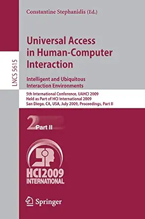 universal access in human computer interaction intelligent and ubiquitous interaction environments 5th