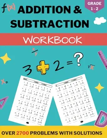 addition and subtraction workbook grade 1 single digit math drills for grades 1 2 with answer key