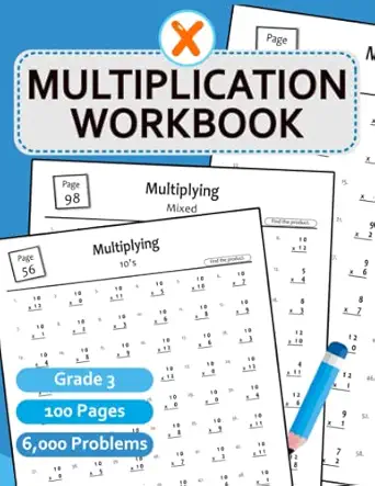 multiplication workbook for grade 3 math practice problems up to 12x12 1st edition elisa pittman b0c6vsyqt3,