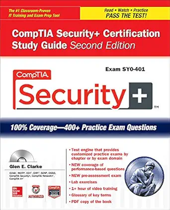 comptia security+ certification study guide second edition 2nd edition glen clarke 0071841288, 978-0071841283
