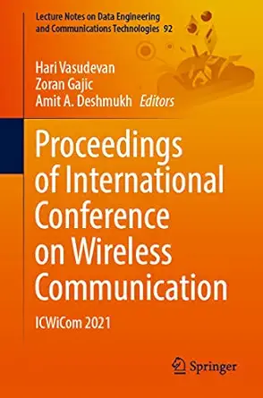proceedings of international conference on wireless communication icwicom 2021 1st edition hari vasudevan