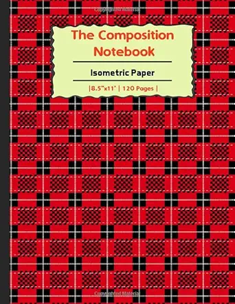 the composition book isometric paper ud8x isometric paper for 3d designs architecture landscaping maths