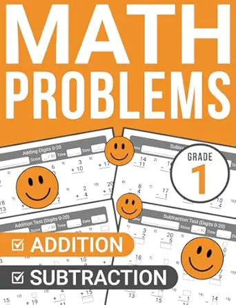 math problems for 1st graders addition and subtraction workbook for clever kids ages 5 7 1st edition nermilio