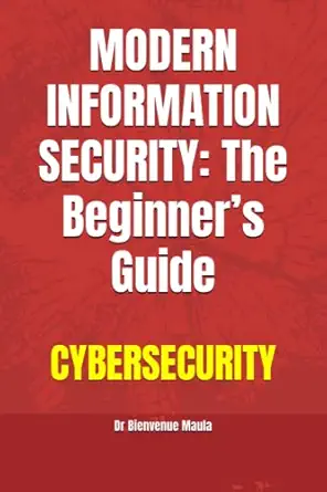 modern information security the beginners guide 1st edition dr bienvenue maula b0bw27p81l, 979-8378424054