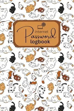 beautiful internet password book joyful cats password book log in username email and password book easy to