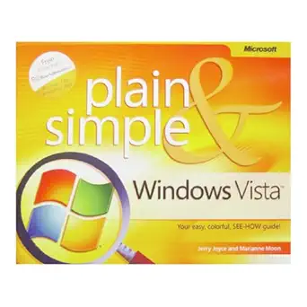 windows vista plain and simple 1st edition jerry joyce ,marianne moon 073562268x, 978-0735622685