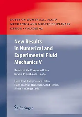 new results in numerical and experimental fluid mechanics v contributions to the 14th stab/dglr symposium