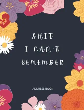 address book large print address book with tabs funny organizer to addresses and notes suitable for men and