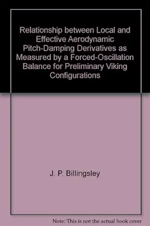 relationship between local and effective aerodynamic pitch damping derivatives as measured by a forced