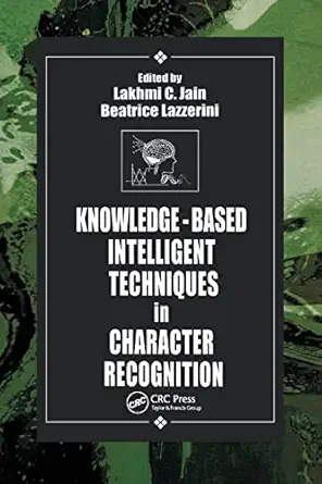 knowledge based intelligent techniques in character recognition 1st edition lakhmi c jain ,beatrice lazzerini