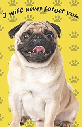 i will never forget you the pug personal internet and password keeper and organizer for usernames logins and