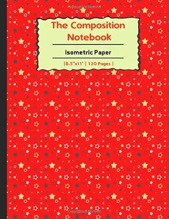 the composition book isometric paper 2xy4 isometric paper for 3d designs architecture landscaping maths