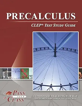 precalculus clep test study guide 1st edition passyourclass 1614336458, 978-1614336457