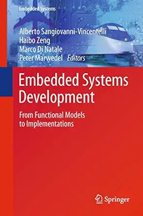 embedded systems development from functional models to implementations 1st edition alberto sangiovanni