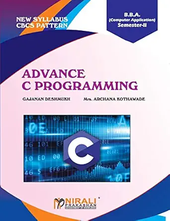 advance c programming 1st edition mr gajanan deshmukh 9389825857, 978-9389825855